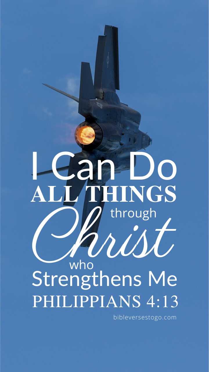 Christian Wallpaper – F-35 Fighter Philippians 4:13