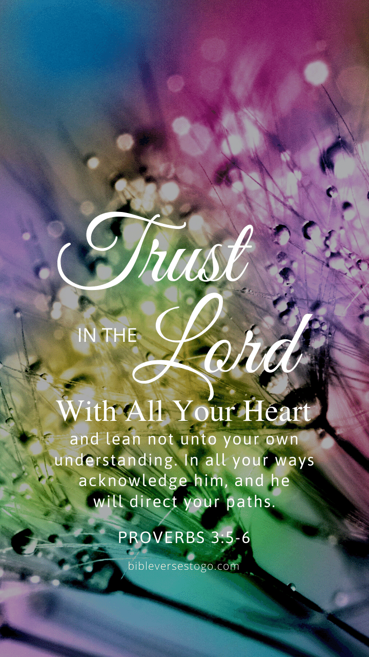 Christian Wallpaper – Flora Proverbs 3:5-6