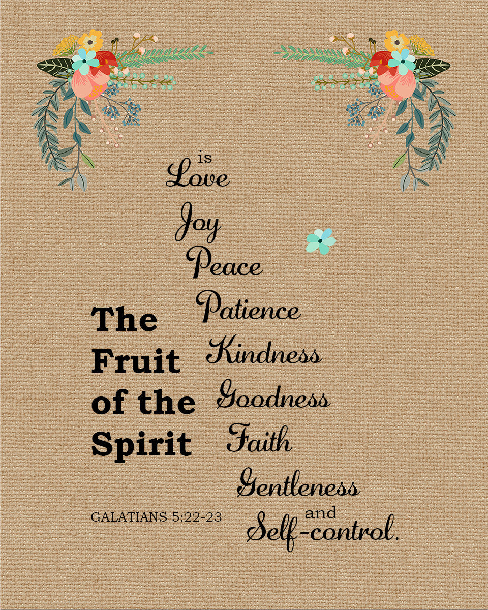 Galatians 5:22-23 - Fruit of the Spirit - Bible Verses To Go