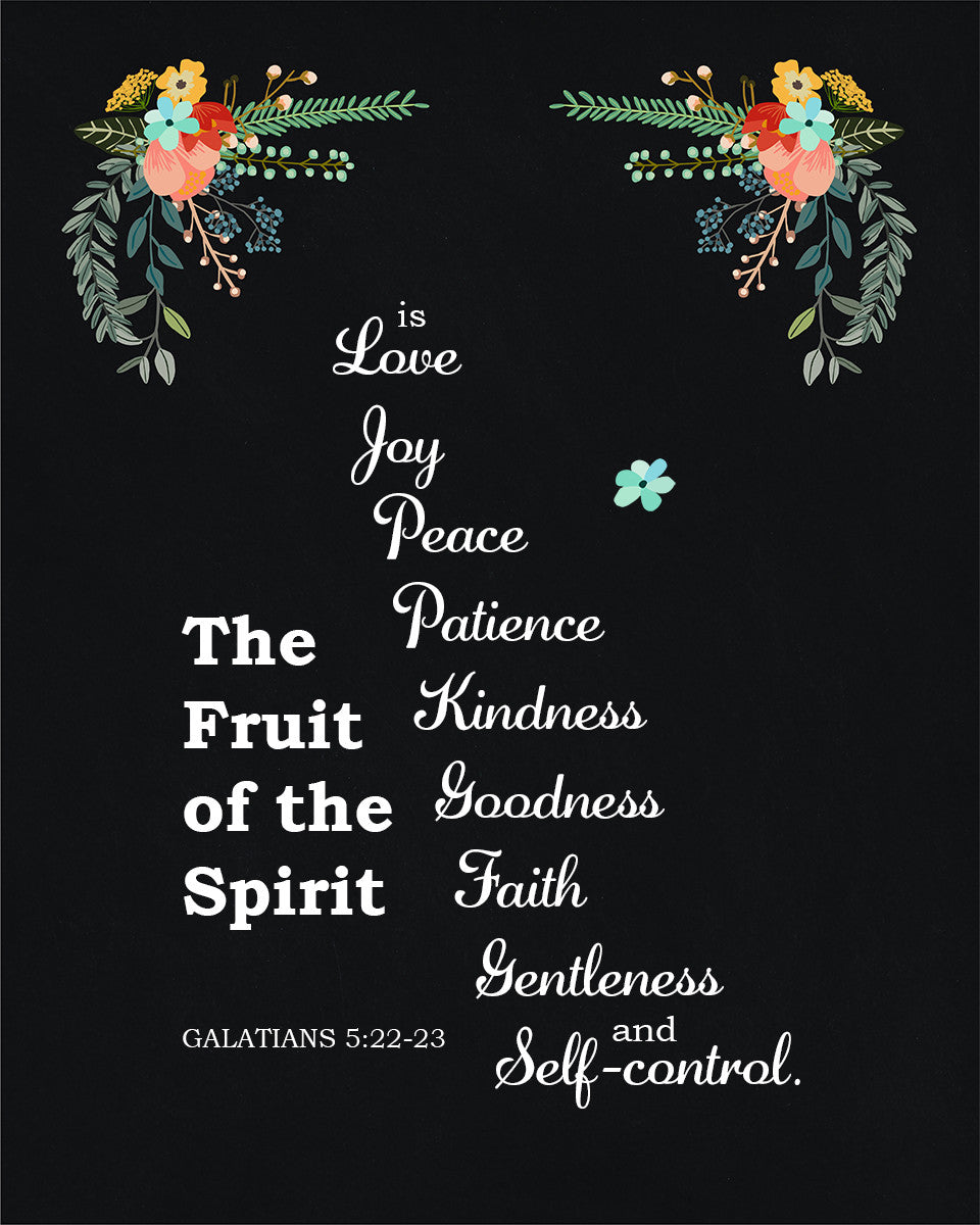 Galatians 5:22-23 - Fruit of the Spirit - Bible Verses To Go