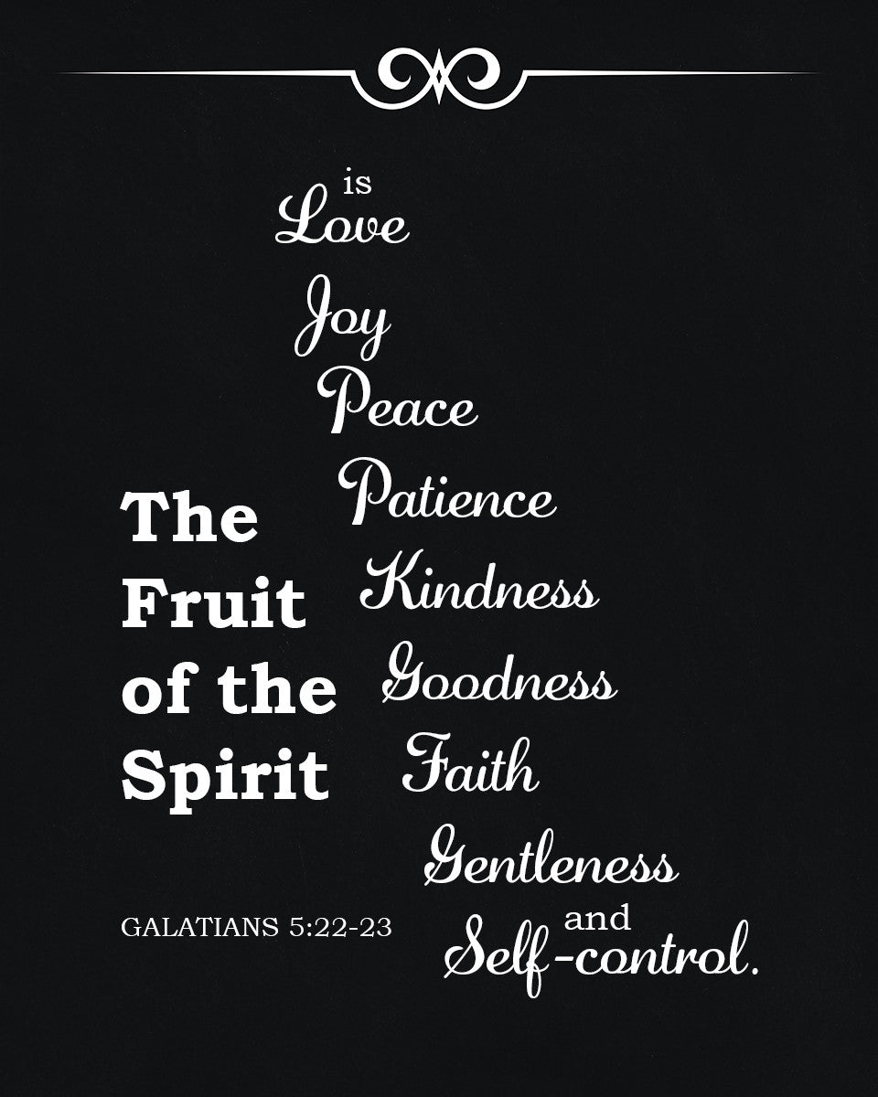 Galatians 5:22-23 - Fruit of the Spirit - Bible Verses To Go