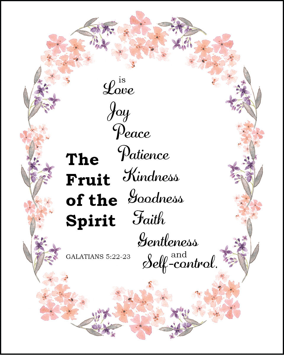 Galatians 5:22-23 - Fruit of the Spirit - Bible Verses To Go
