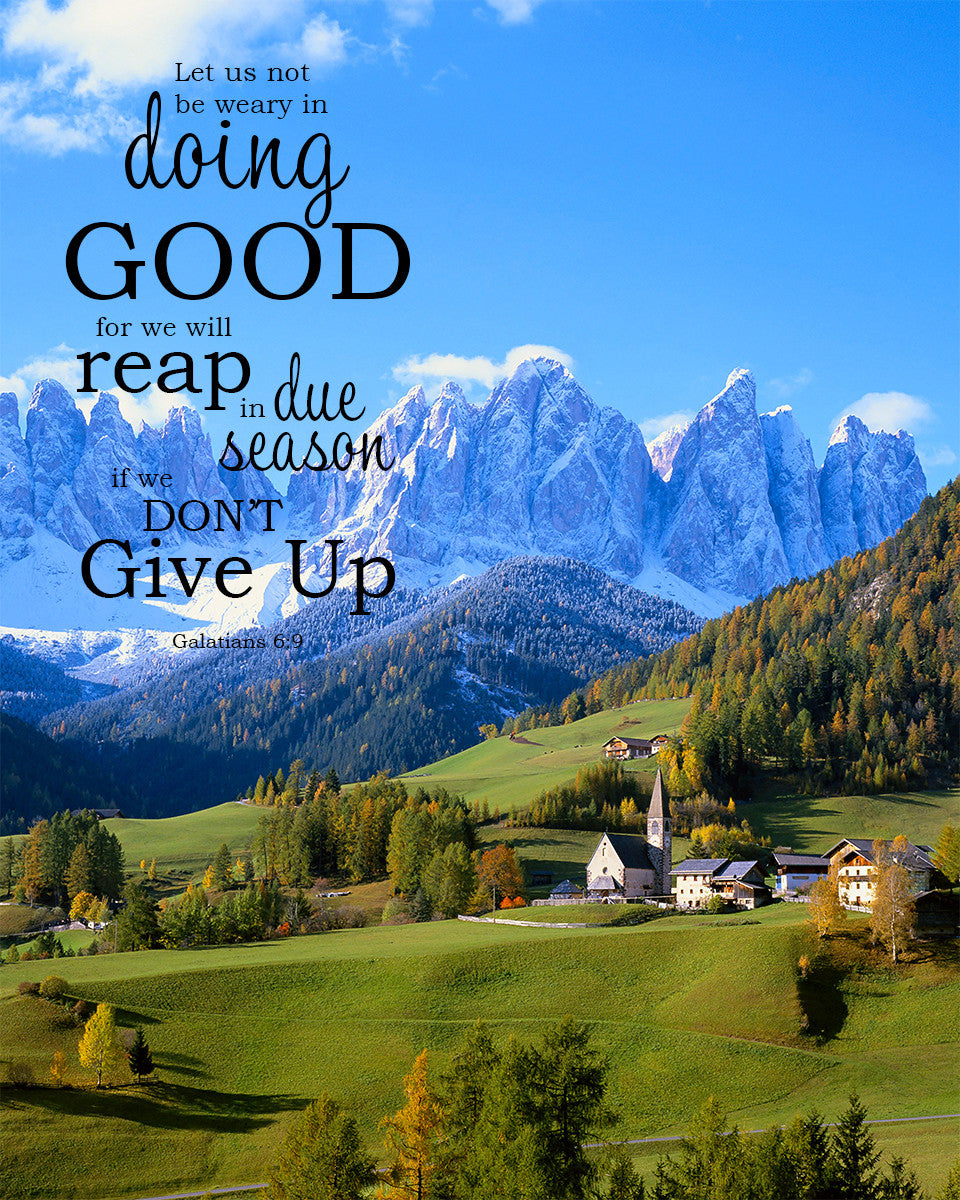 Galatians 6:9 - Doing Good - Bible Verses To Go