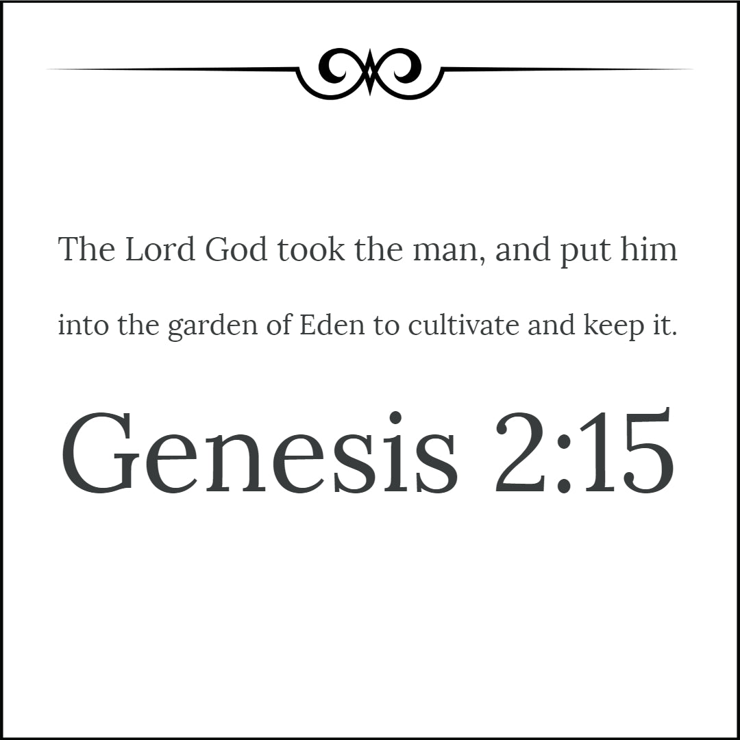 Genesis 2:15 - Put in Eden to Cultivate and Keep - Bible Verses To Go