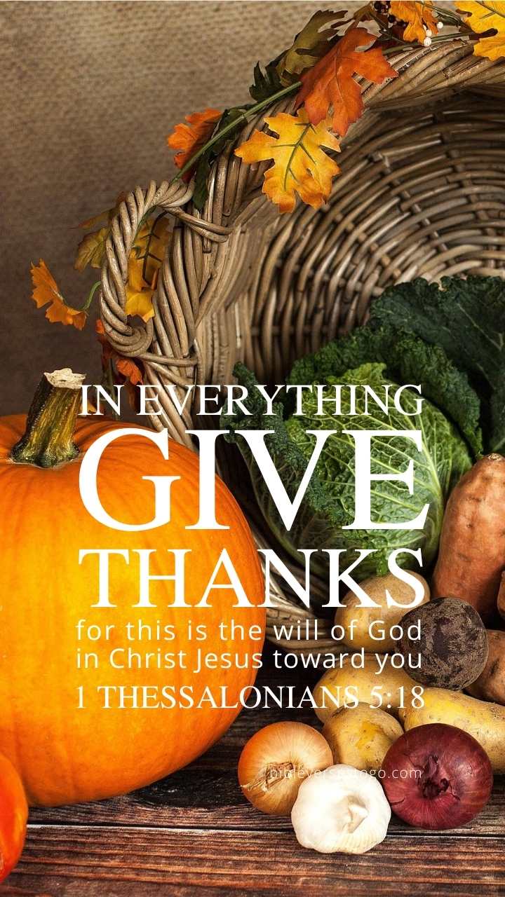 Christian Wallpaper - Give Thanks 1 Thessalonians 5:18