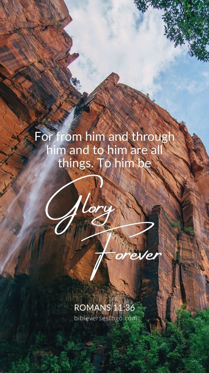 Christian Wallpaper - Glory Forever Romans 11:36