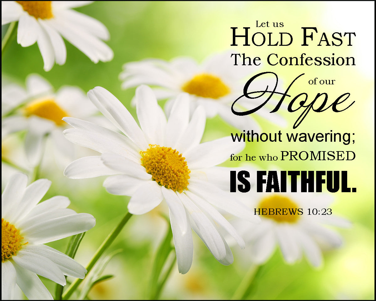 Hebrews 10:23 - Unwavering Hope - Bible Verses To Go