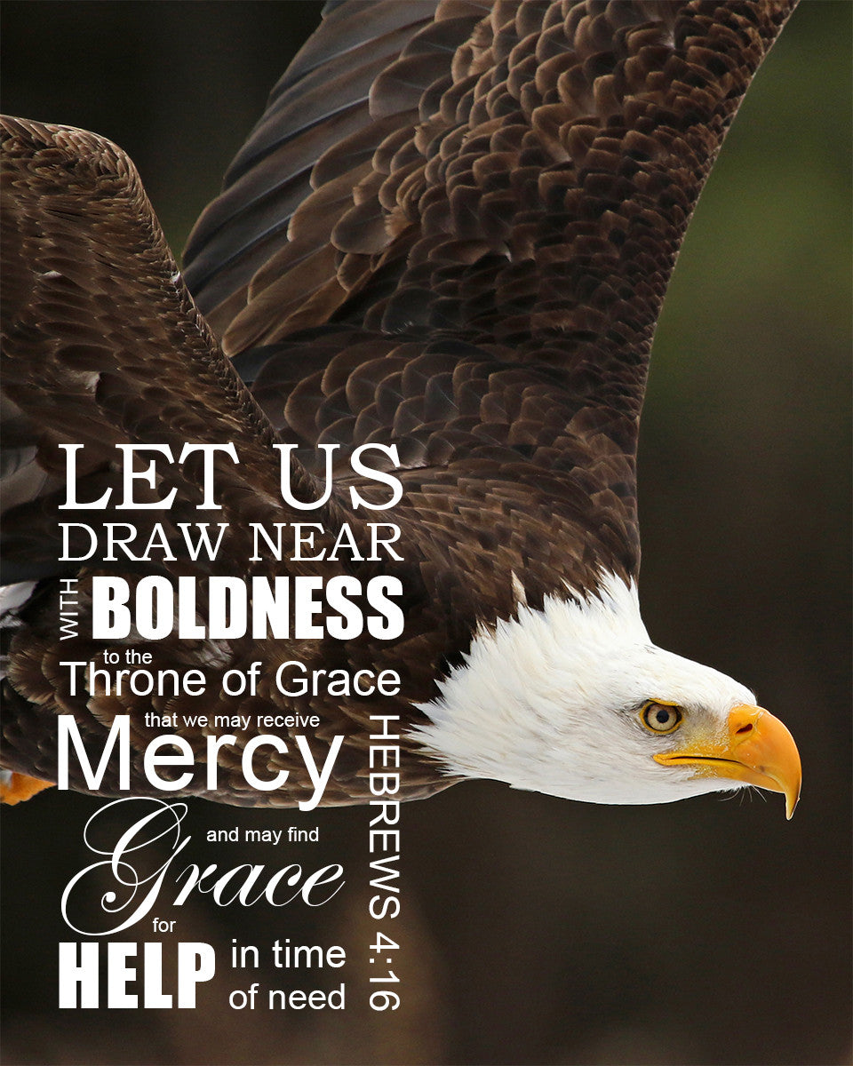 Hebrews 4:16 - Grace and Mercy - Bible Verses To Go