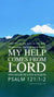 Christian Wallpaper - Hills n Lake Psalm 121:1-2