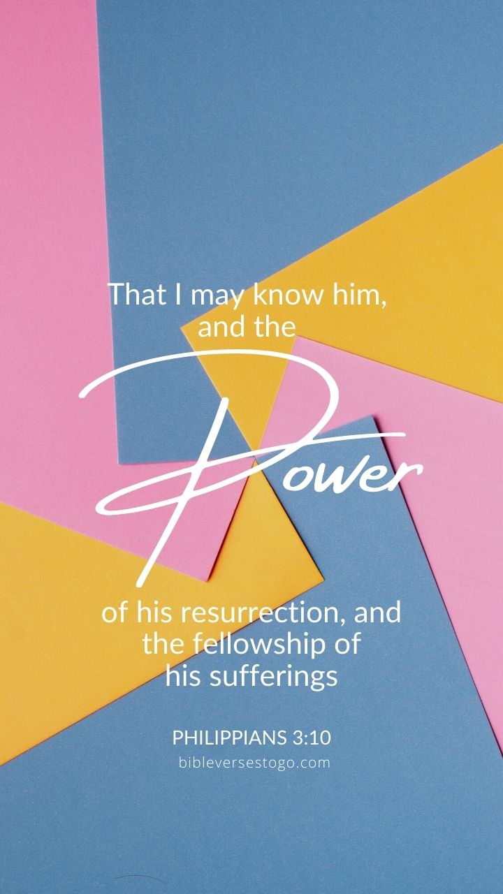 Christian Wallpaper - God&#39;s Power Philippians 3:10