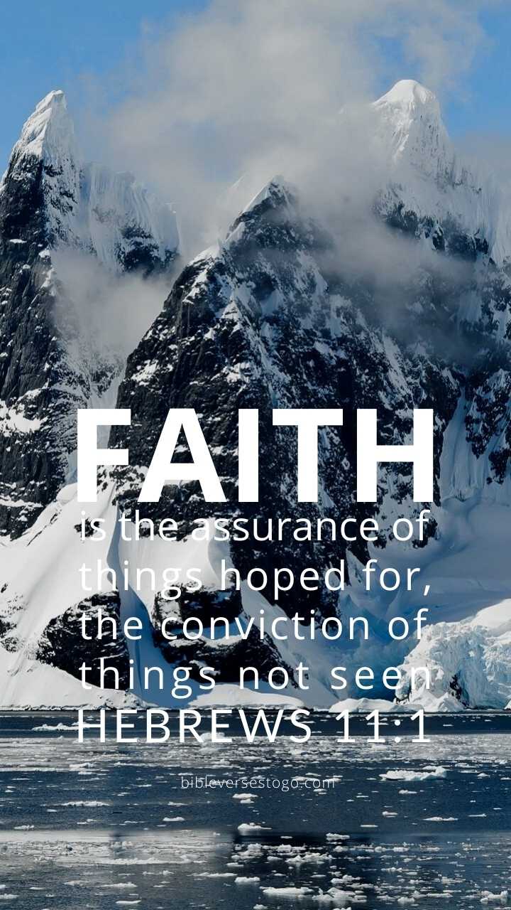 Christian Wallpaper - Icebergs Hebrews 11:1