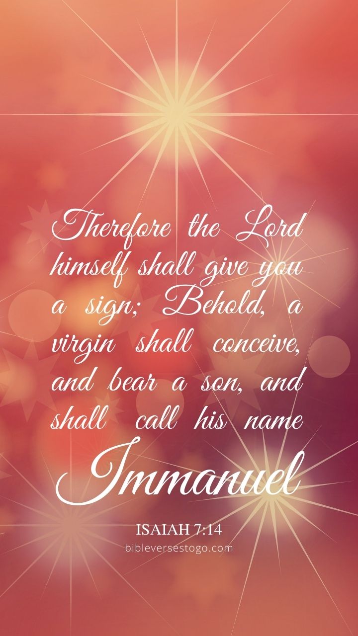 Christian Wallpaper - Immanuel Isaiah 7:14