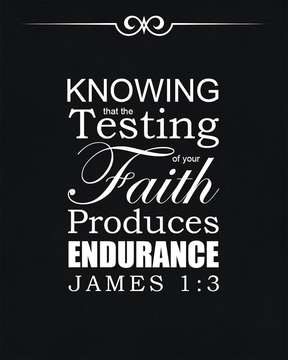 James 1:3 - Testing of Faith - Bible Verses To Go