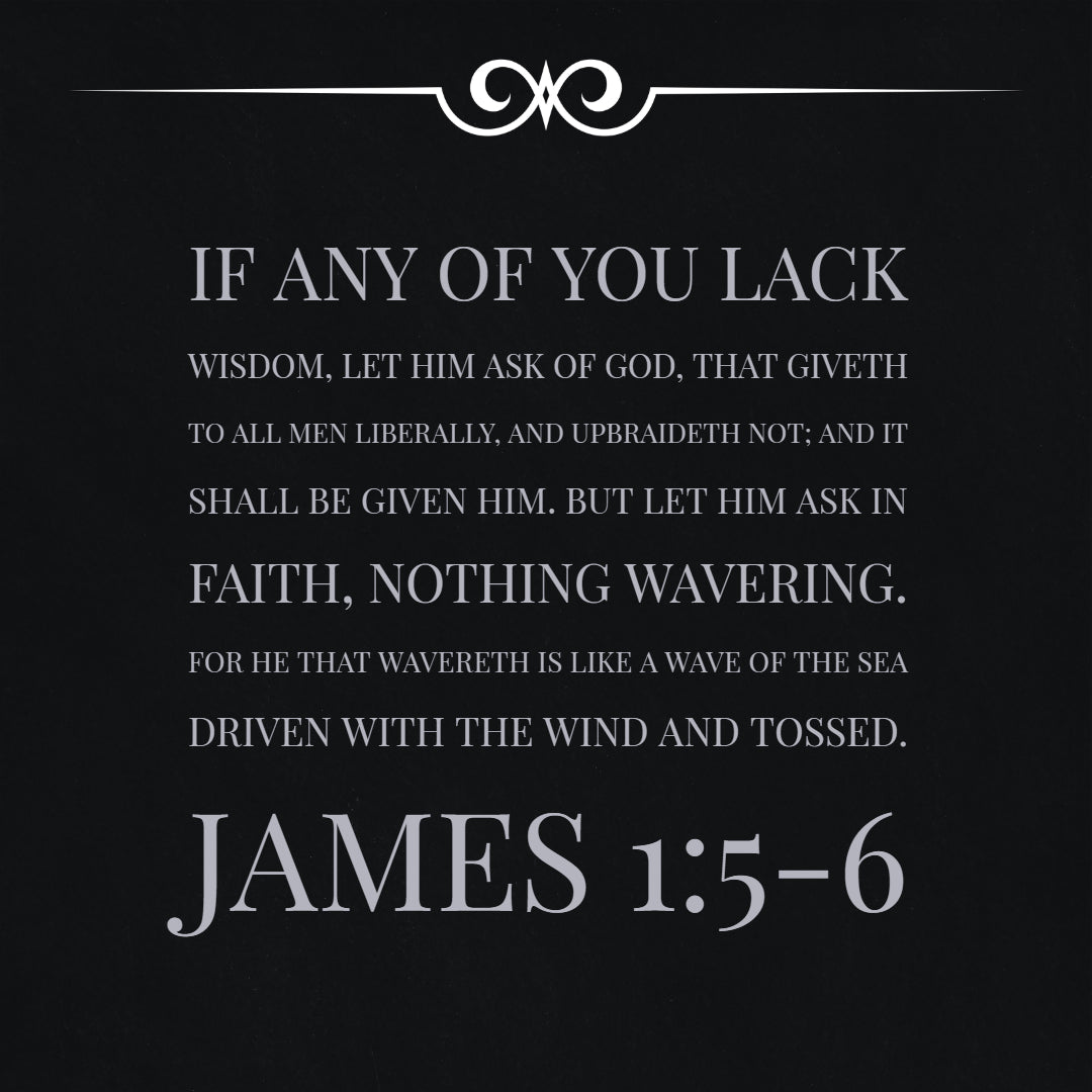 James 1:5-6 - Ask in Faith, Nothing Wavering - Bible Verses To Go