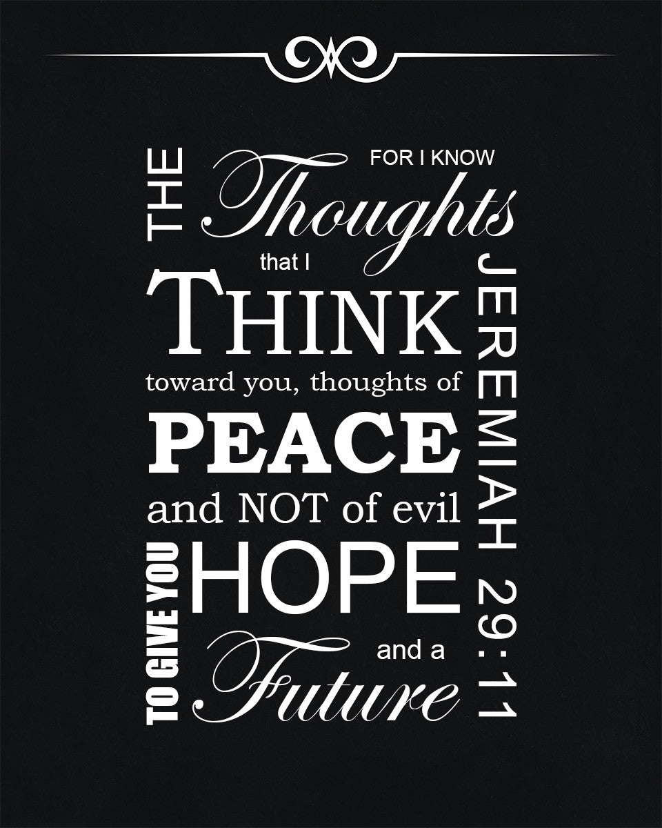 Jeremiah 29:11 - For I Know - Bible Verses To Go