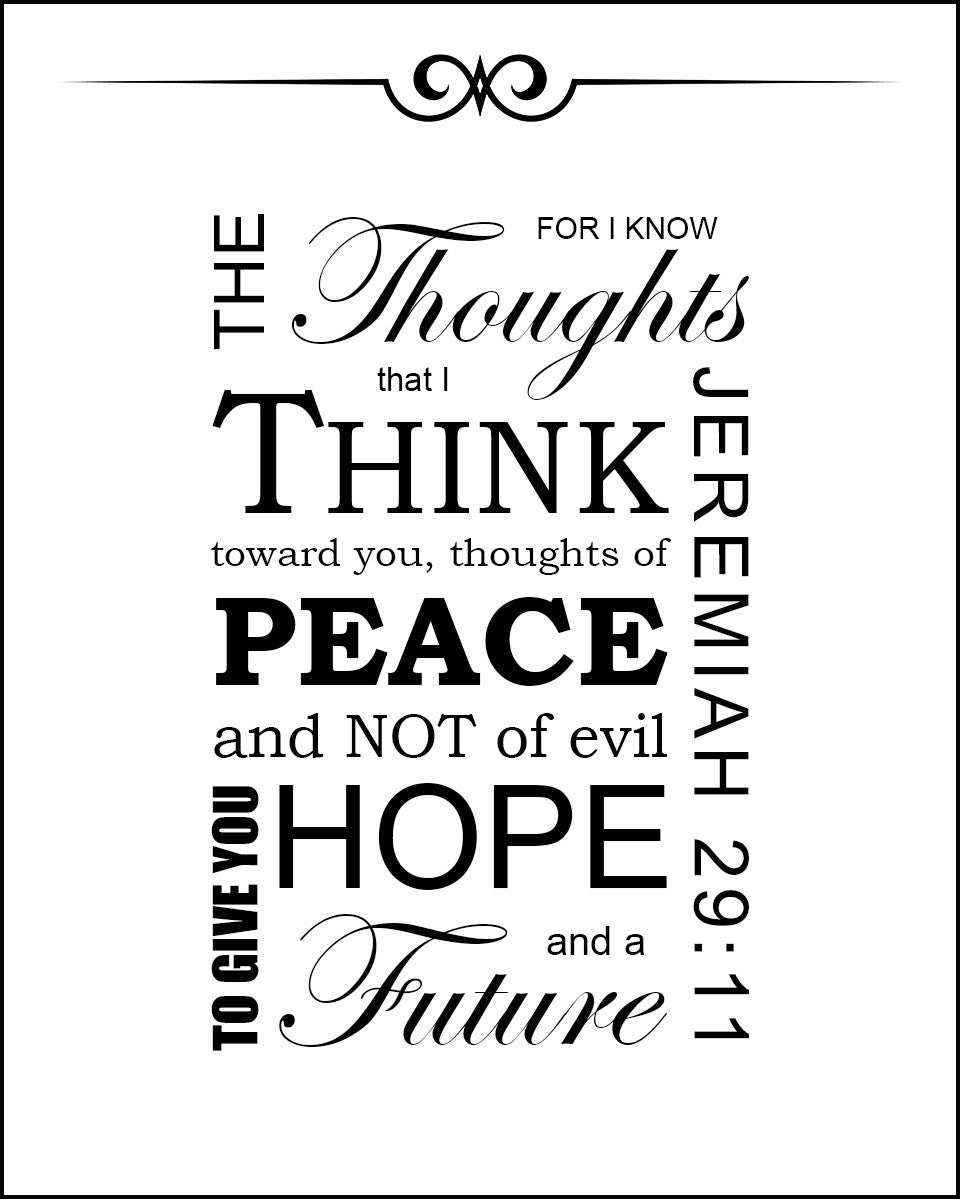 Jeremiah 29:11 - For I Know - Bible Verses To Go