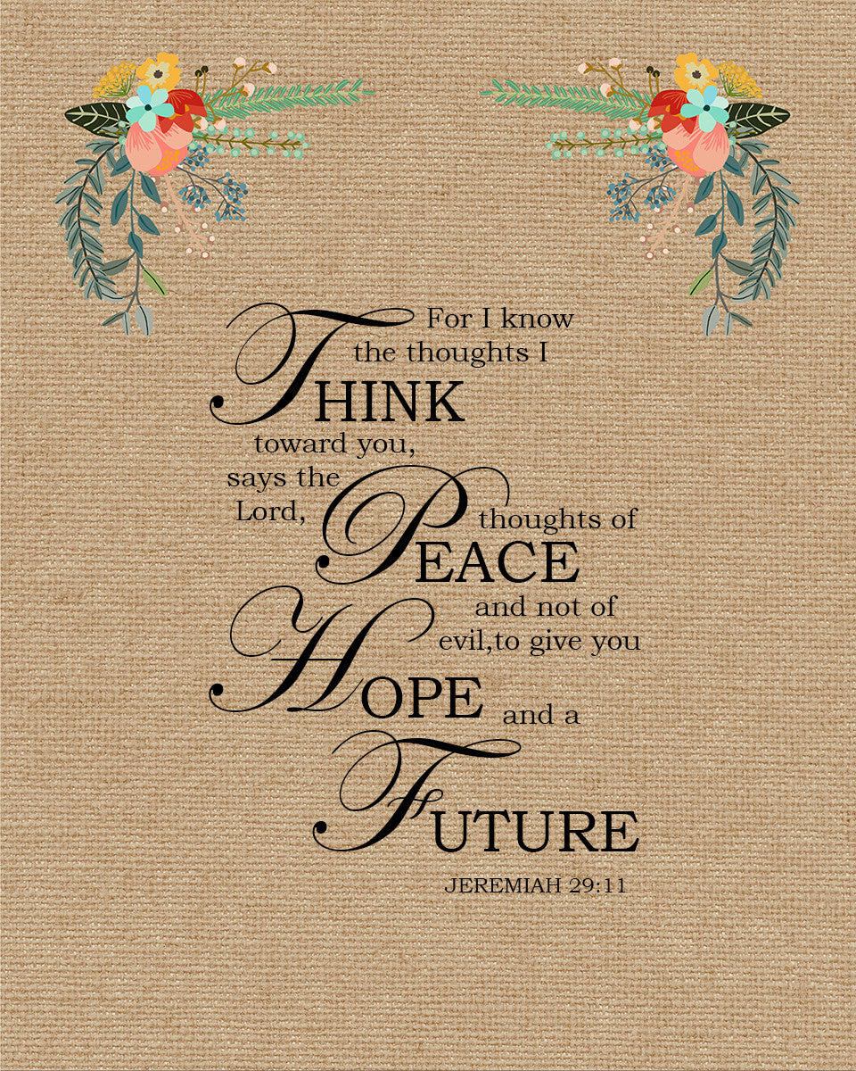 Jeremiah 29:11 - For I Know - Bible Verses To Go