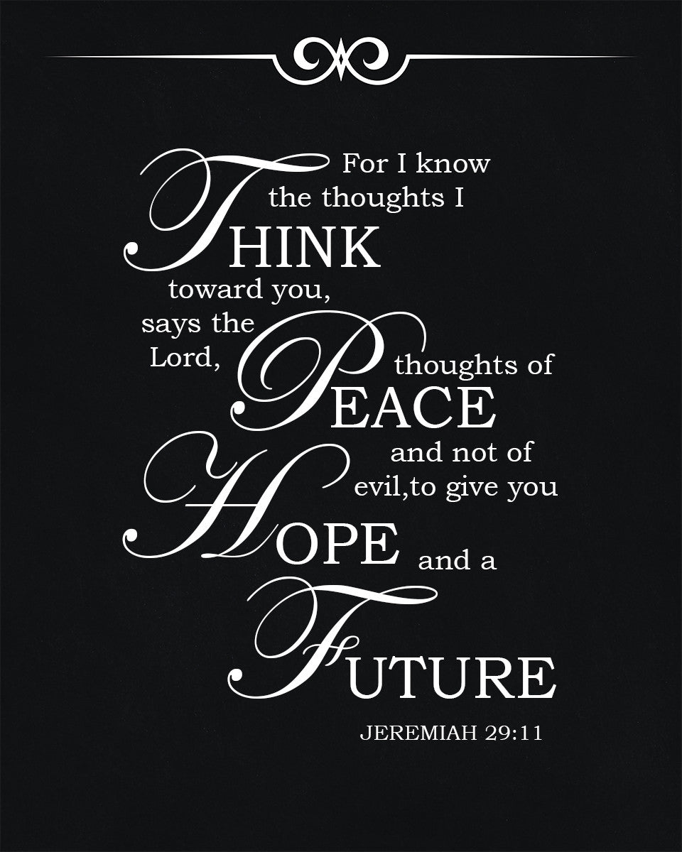 Jeremiah 29:11 - For I Know - Bible Verses To Go