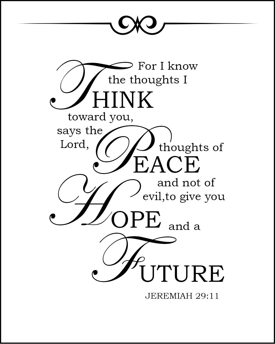 Jeremiah 29:11 - For I Know - Bible Verses To Go