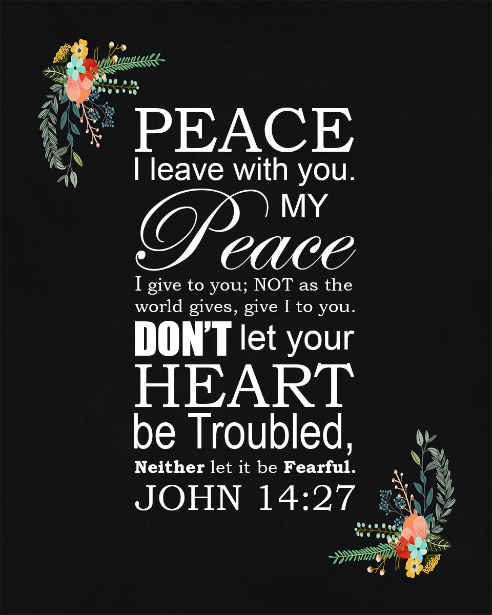 John 14:27 - Peace to You - Bible Verses To Go