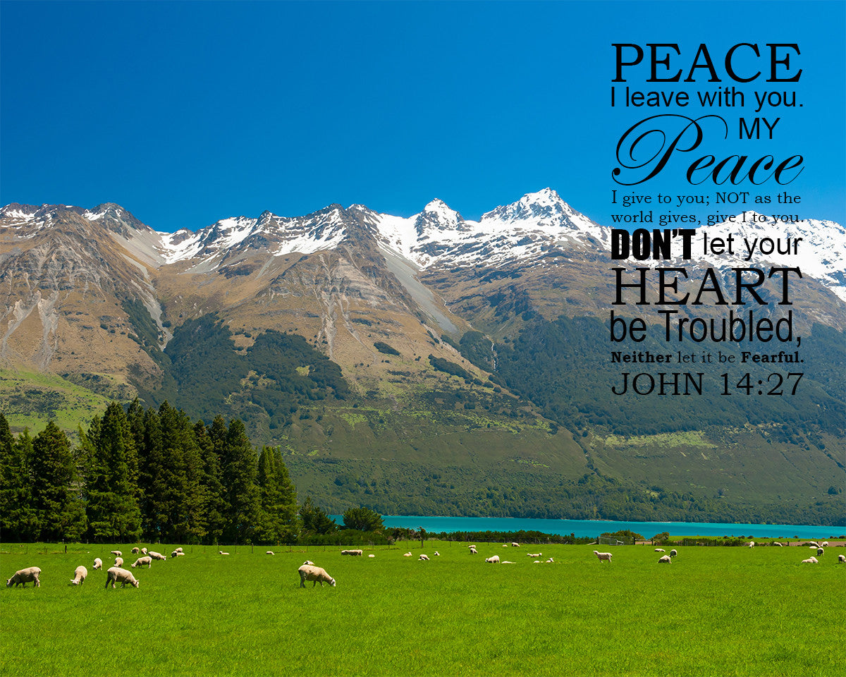 John 14:27 - Peace to You - Bible Verses To Go