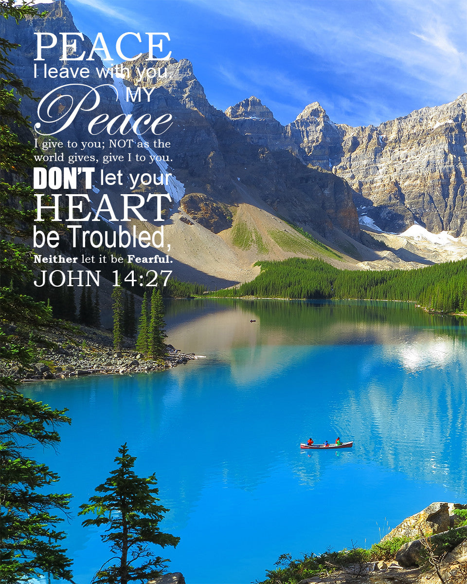 John 14:27 - Peace to You - Bible Verses To Go