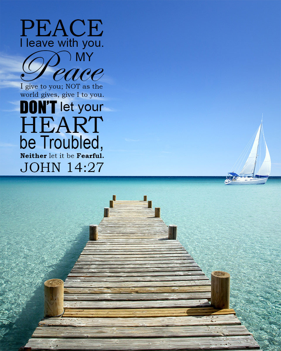John 14:27 - Peace to You - Bible Verses To Go