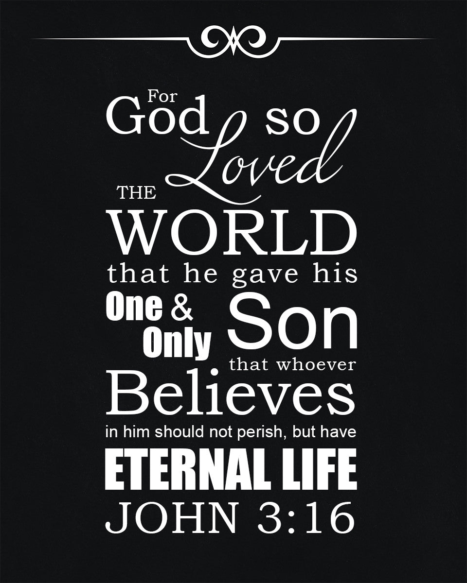 John 3:16 - God so Loved - Bible Verses To Go