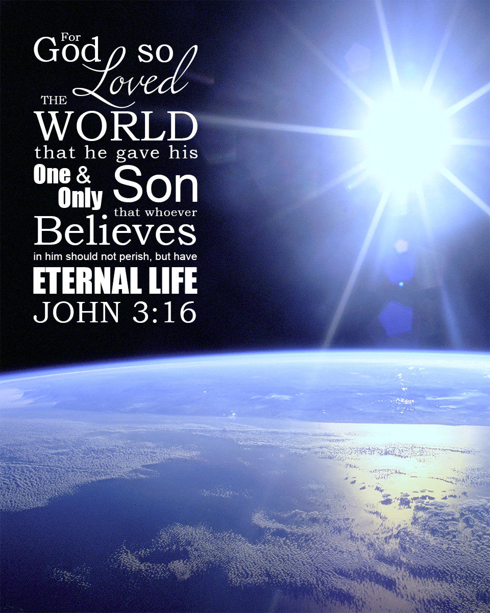 John 3:16 - God so Loved - Bible Verses To Go