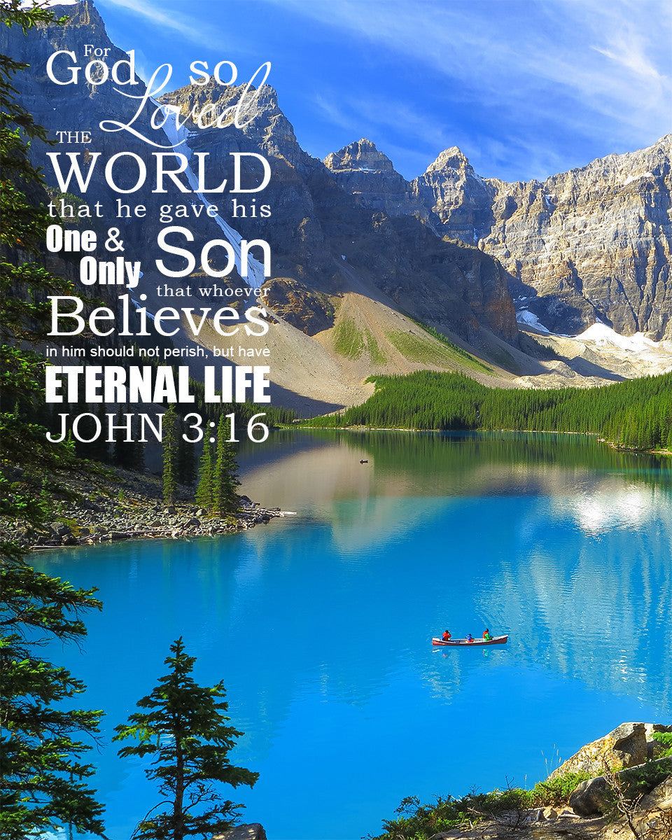 John 3:16 - God so Loved - Bible Verses To Go