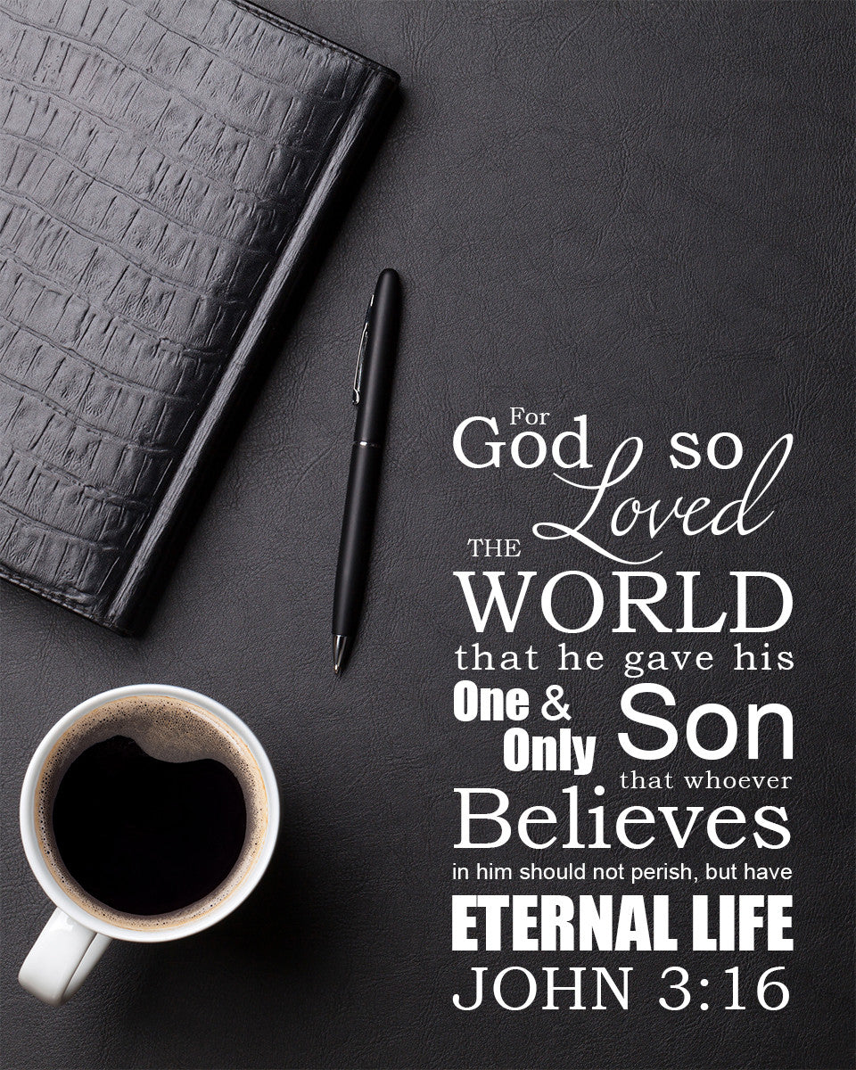 John 3:16 - God so Loved - Bible Verses To Go