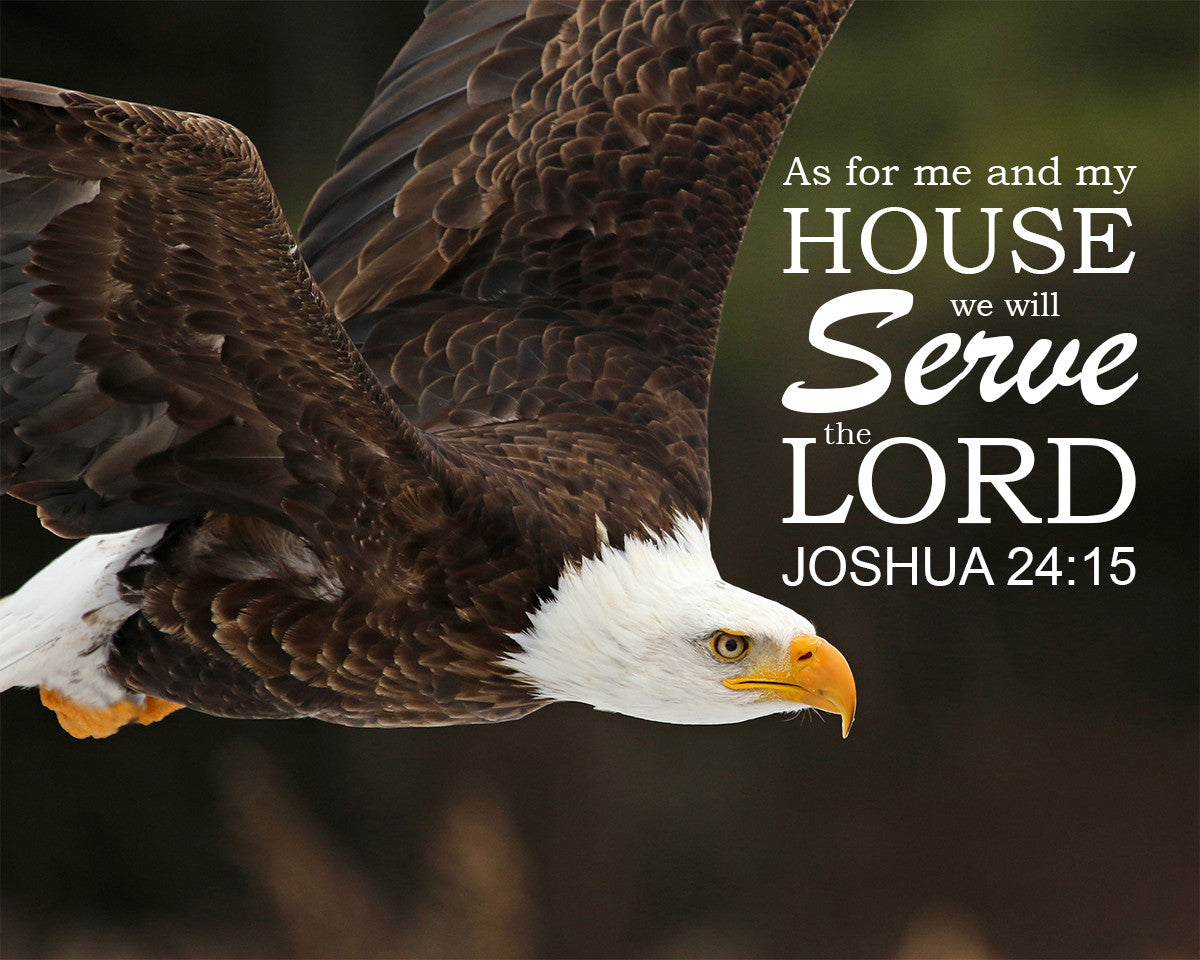 Joshua 24:15 - Me and My House - Bible Verses To Go