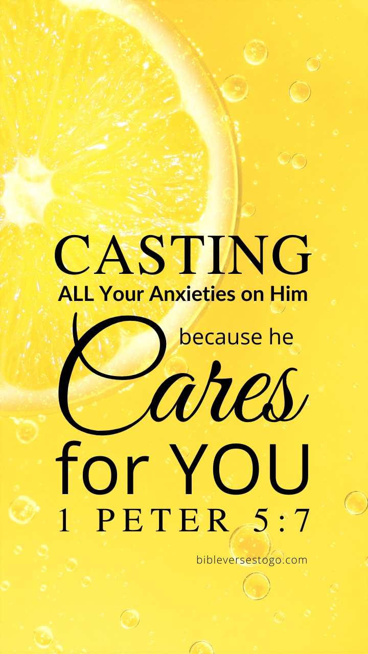 Christian Wallpaper – Lemon 1 Peter 5:7