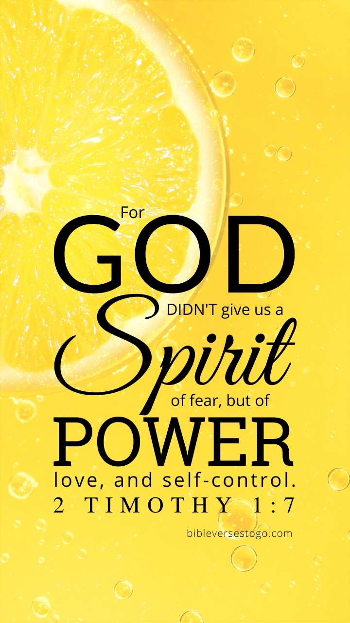 Christian Wallpaper - Lemon 2 Timothy 1:7