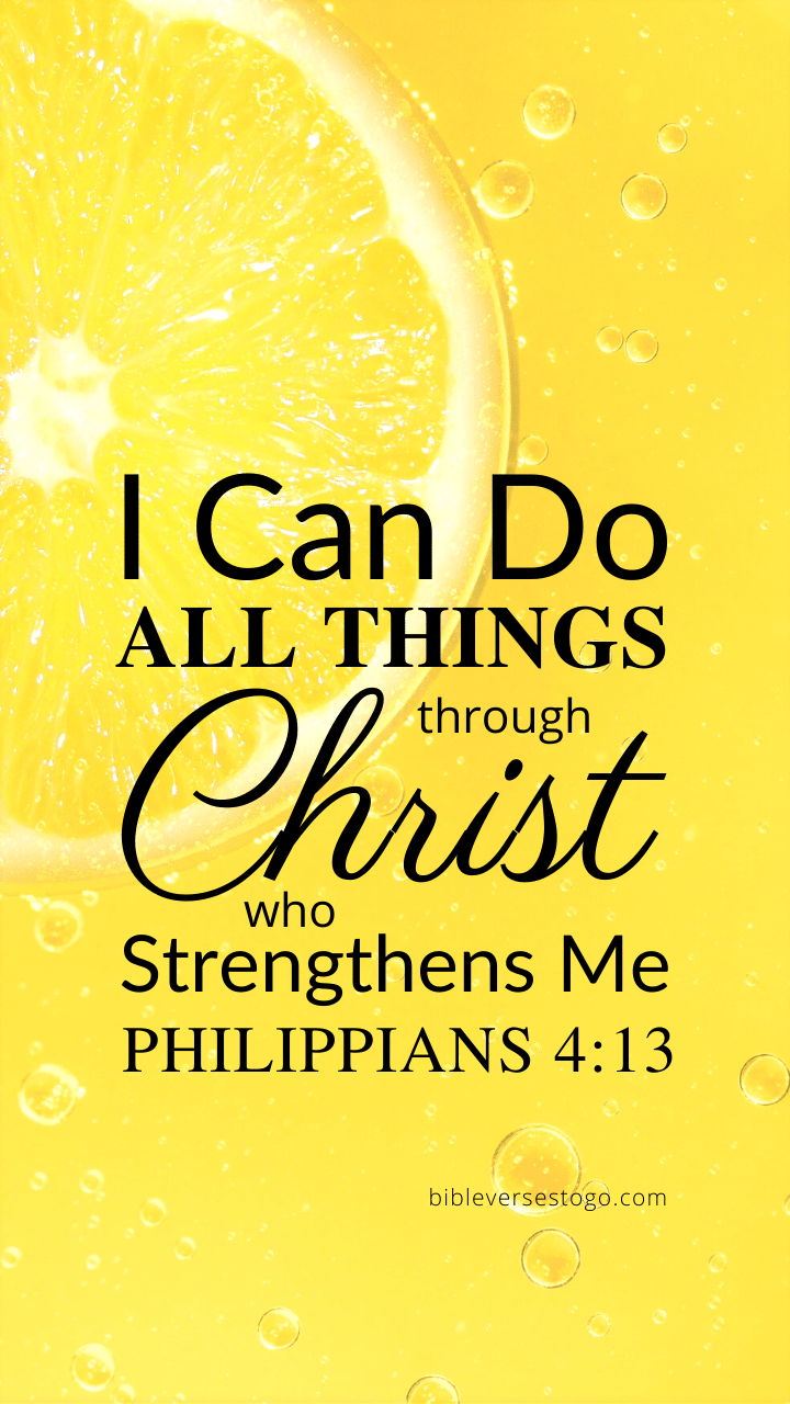 Christian Wallpaper - Lemon Philippians 4:13