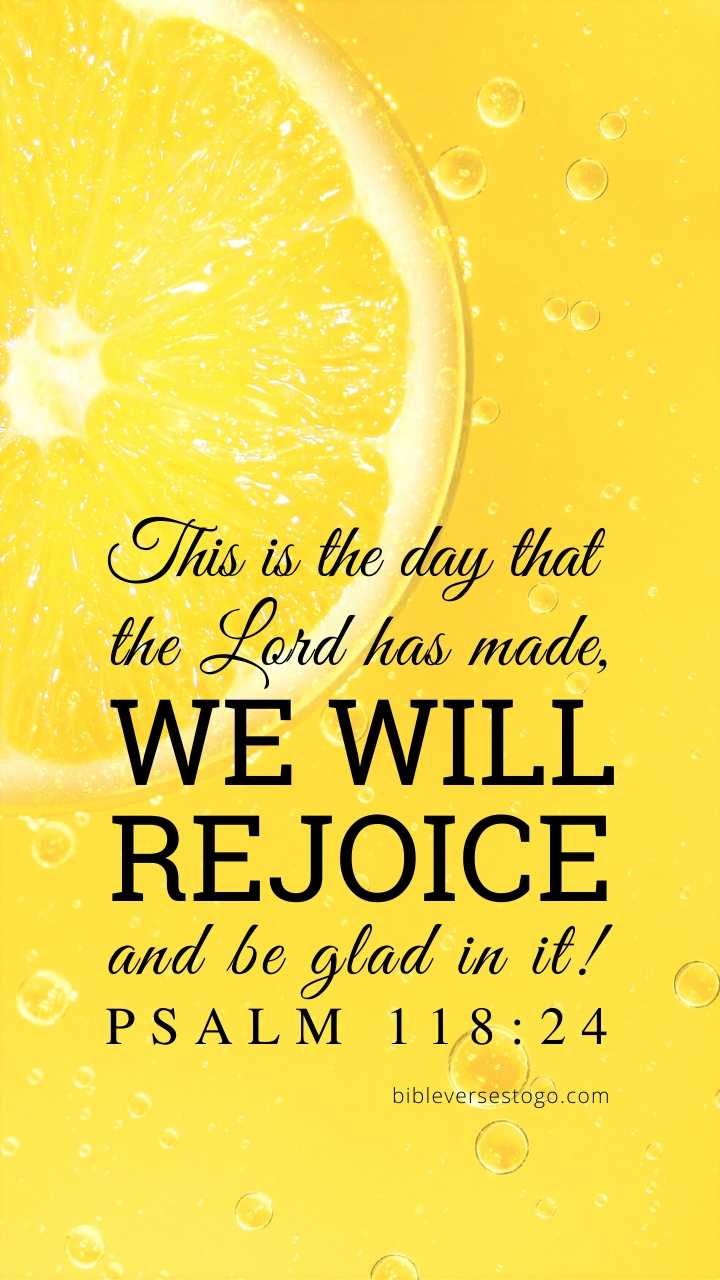 Christian Wallpaper – Lemon Psalm 118:24