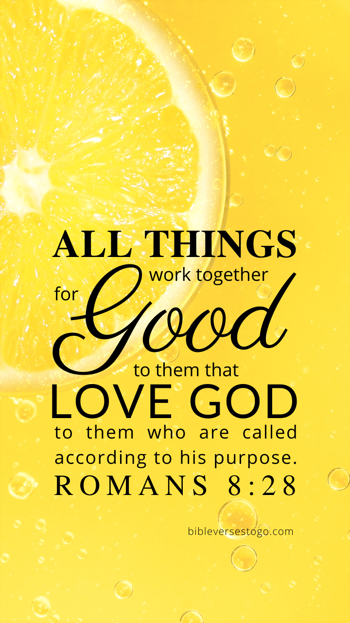 Christian Wallpaper – Lemon Romans 8:28