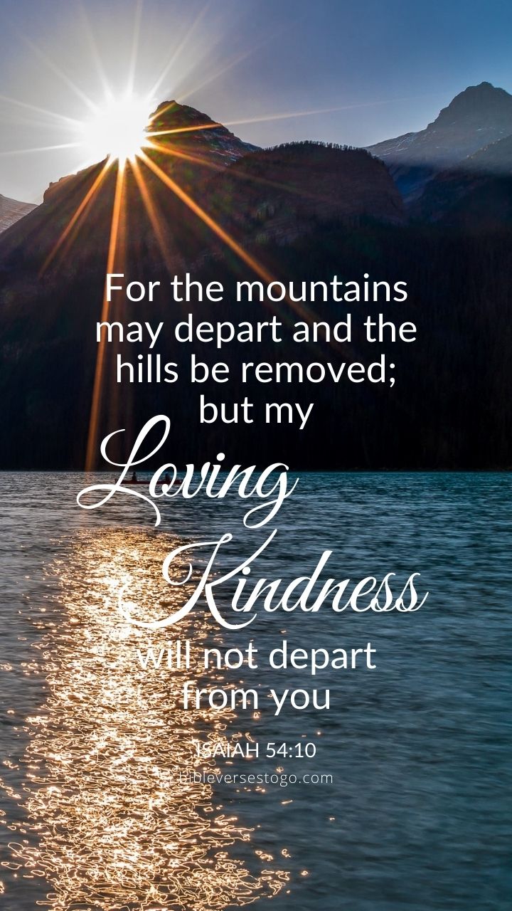 Christian Wallpaper - Loving Kindness Isaiah 54:10
