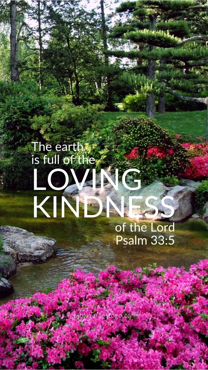 Christian Wallpaper - Loving Kindness Psalm 33:5