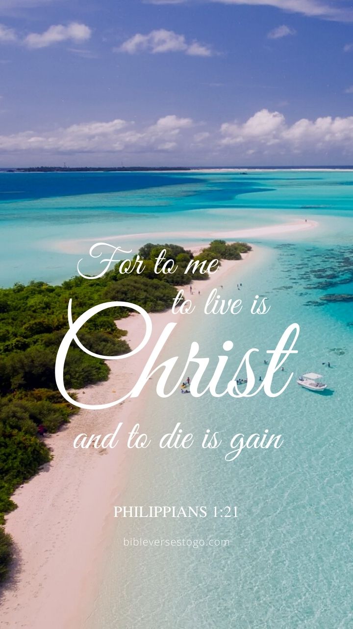 Christian Wallpaper - Maldives Philippians 1:21