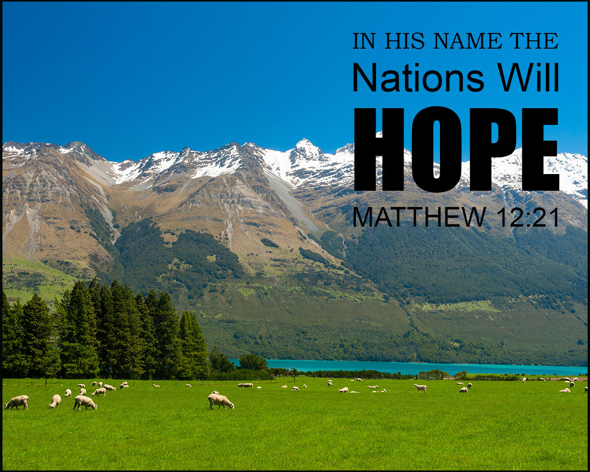 Matthew 12:21 - Nations Hope - Bible Verses To Go