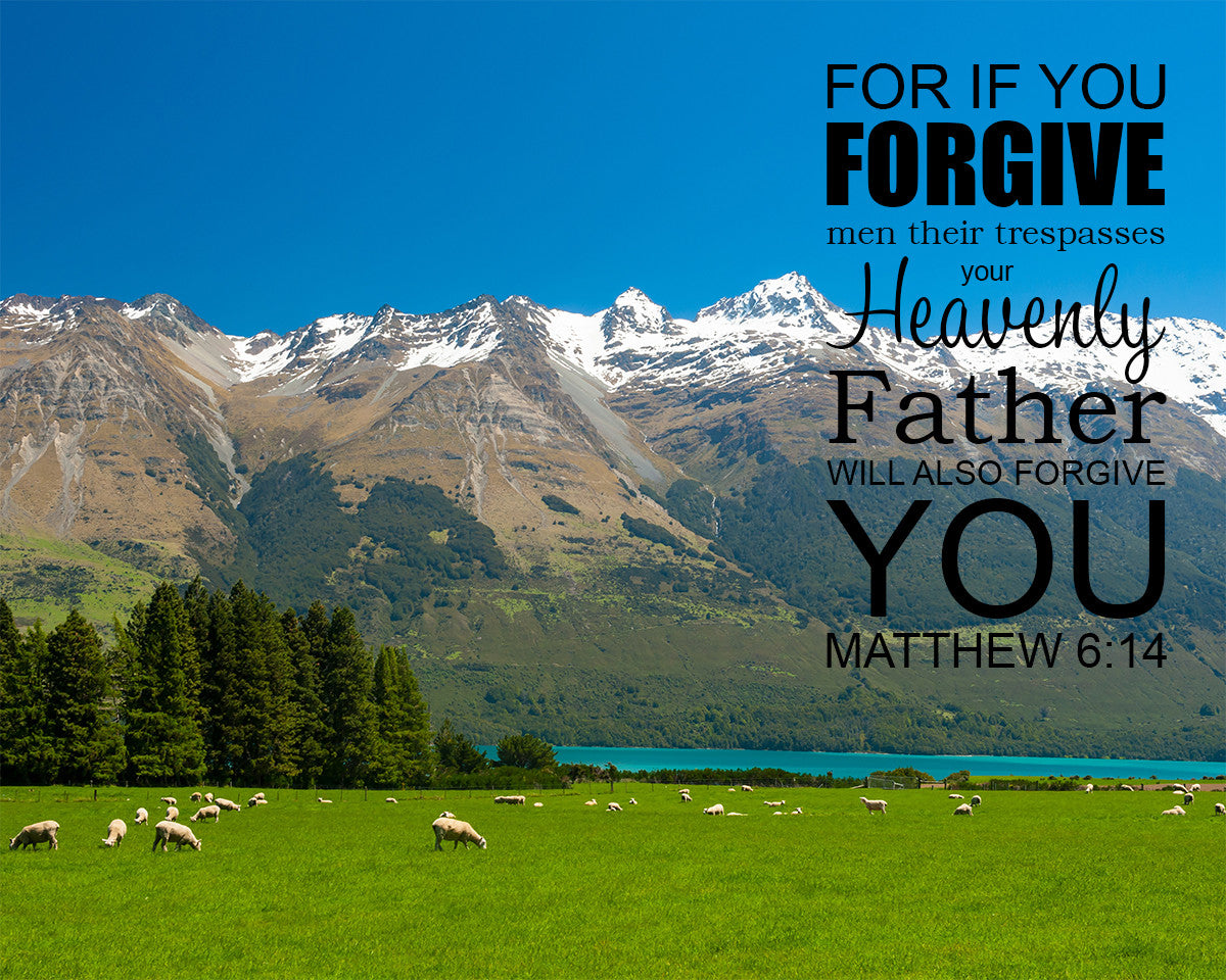 Matthew 6:14 - Forgive - Bible Verses To Go