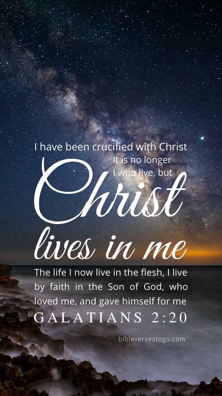 Christian Wallpaper - Milky Way Galatians 2:20