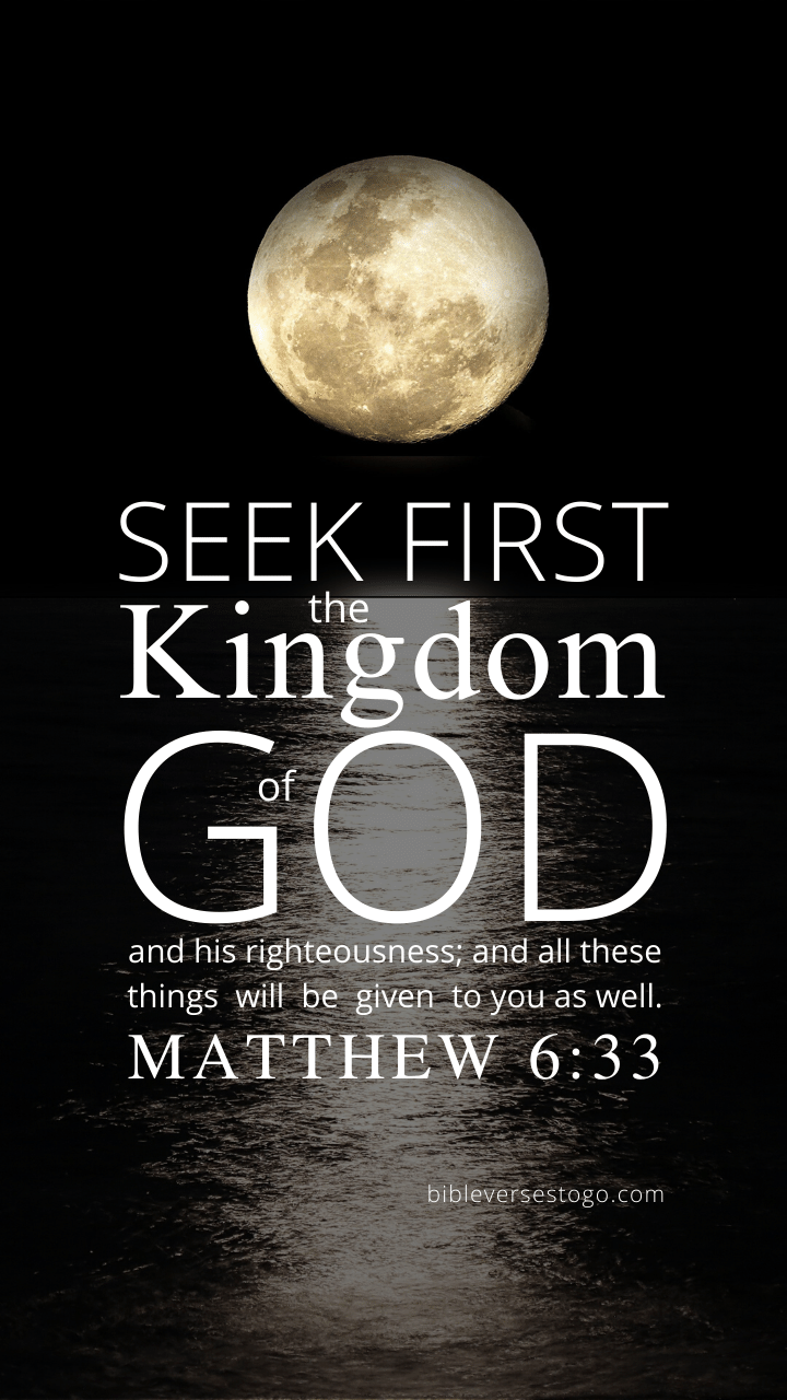 Christian Wallpaper – Moonlight Matthew 6:33