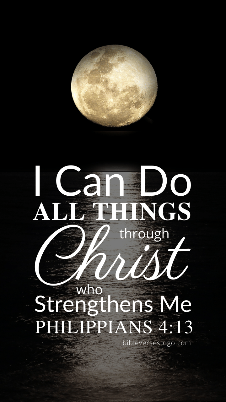 Christian Wallpaper - Moonlight Philippians 4:13