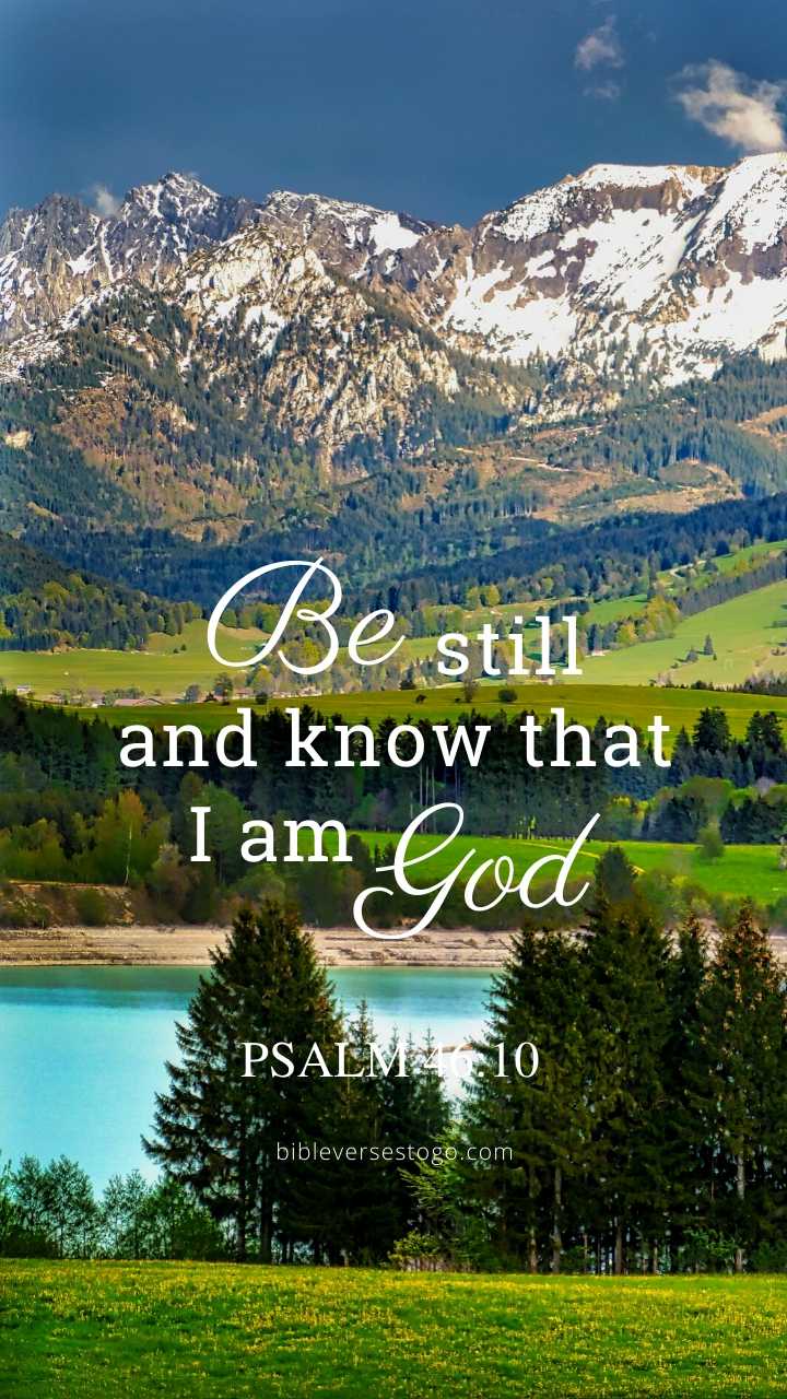 Christian Wallpaper – Mountains Psalm 46:10