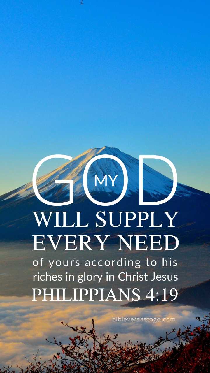 Christian Wallpaper - Mt Fuji Philippians 4:19