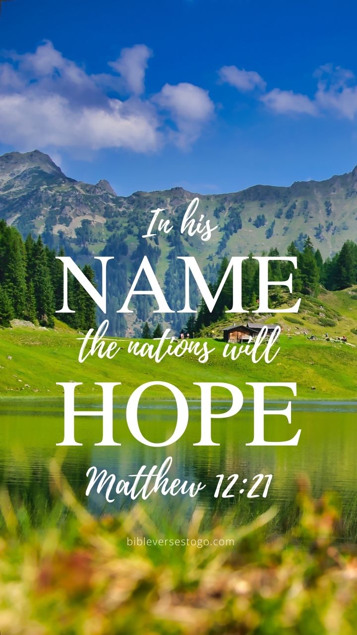Christian Wallpaper - Nations Hope Matthew 12:21