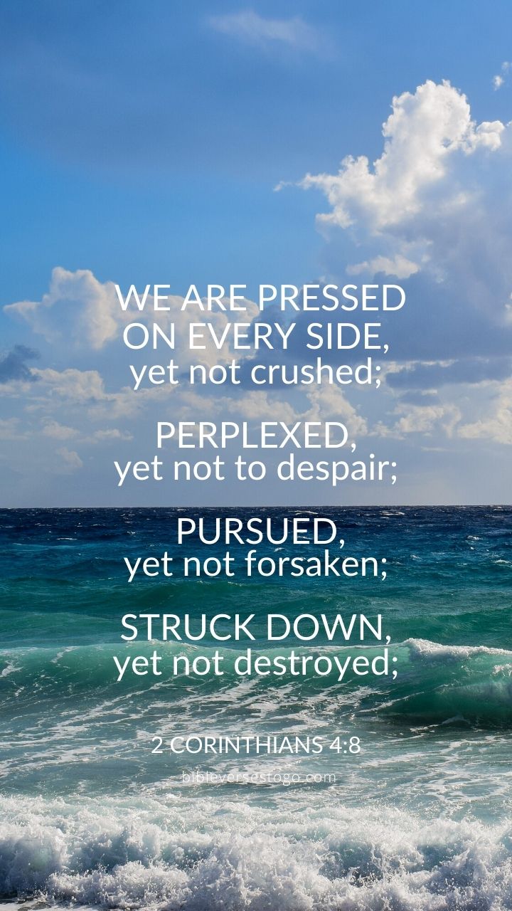 Christian Wallpaper - No Despair 2 Corinthians 4:8
