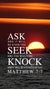 Christian Wallpaper - Ocean Sunset Matthew 7:7